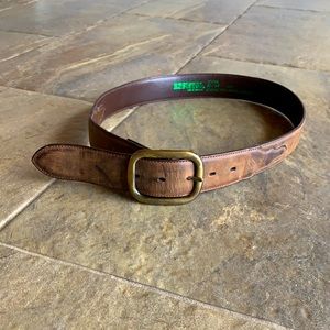 Resistol brown leather belt